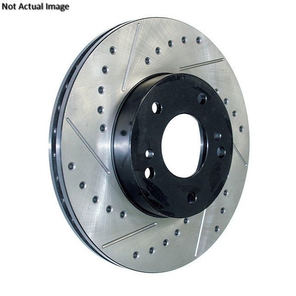 Centric Parts Sport Drilled/Slotted Brake Rotor, 127.65049R 127.65049R